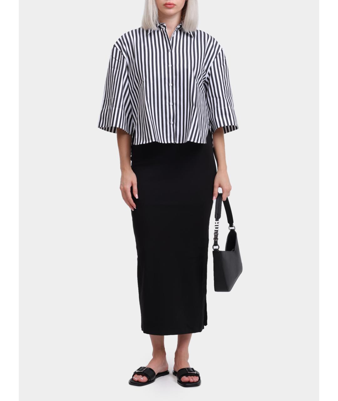 HUGO Черная рубашка, фото 2