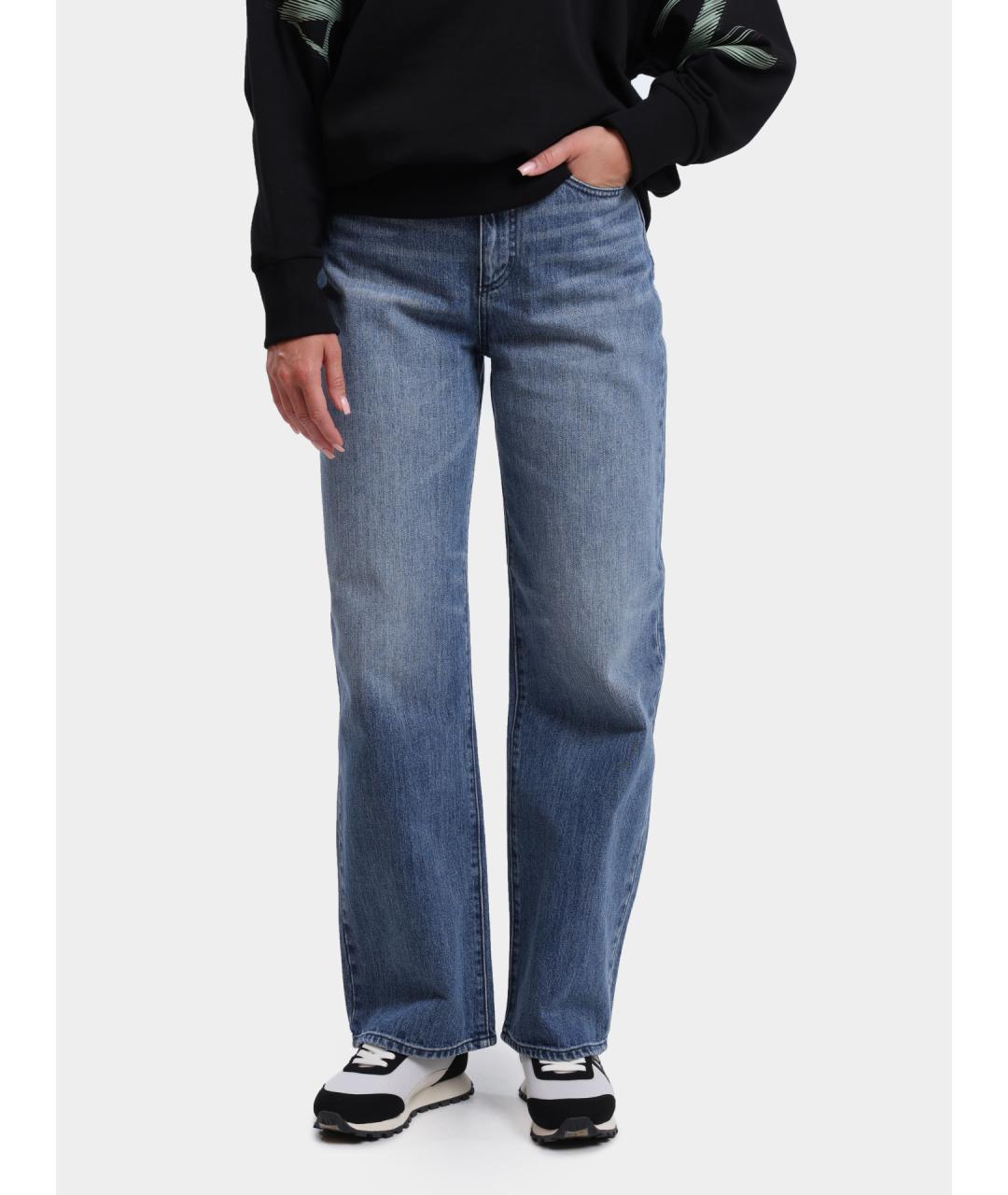 ARMANI EXCHANGE Голубые хлопковые прямые джинсы, фото 6