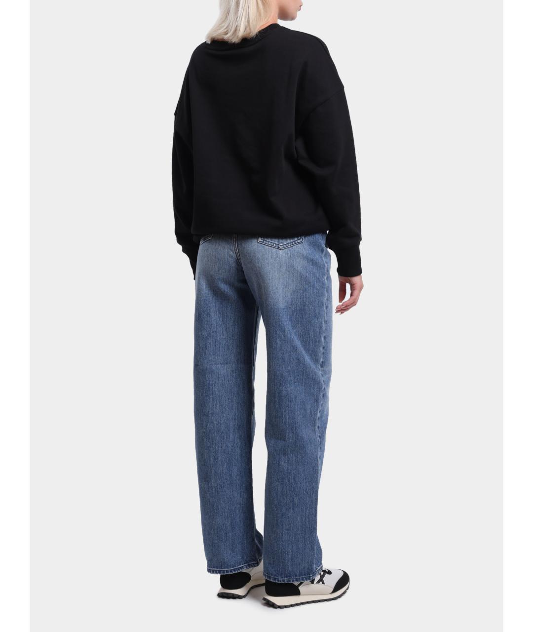 ARMANI EXCHANGE Голубые хлопковые прямые джинсы, фото 5