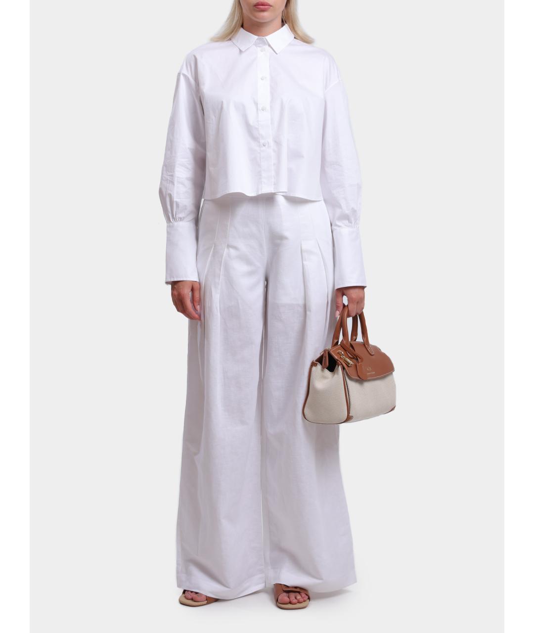 ARMANI EXCHANGE Белые прямые брюки, фото 2