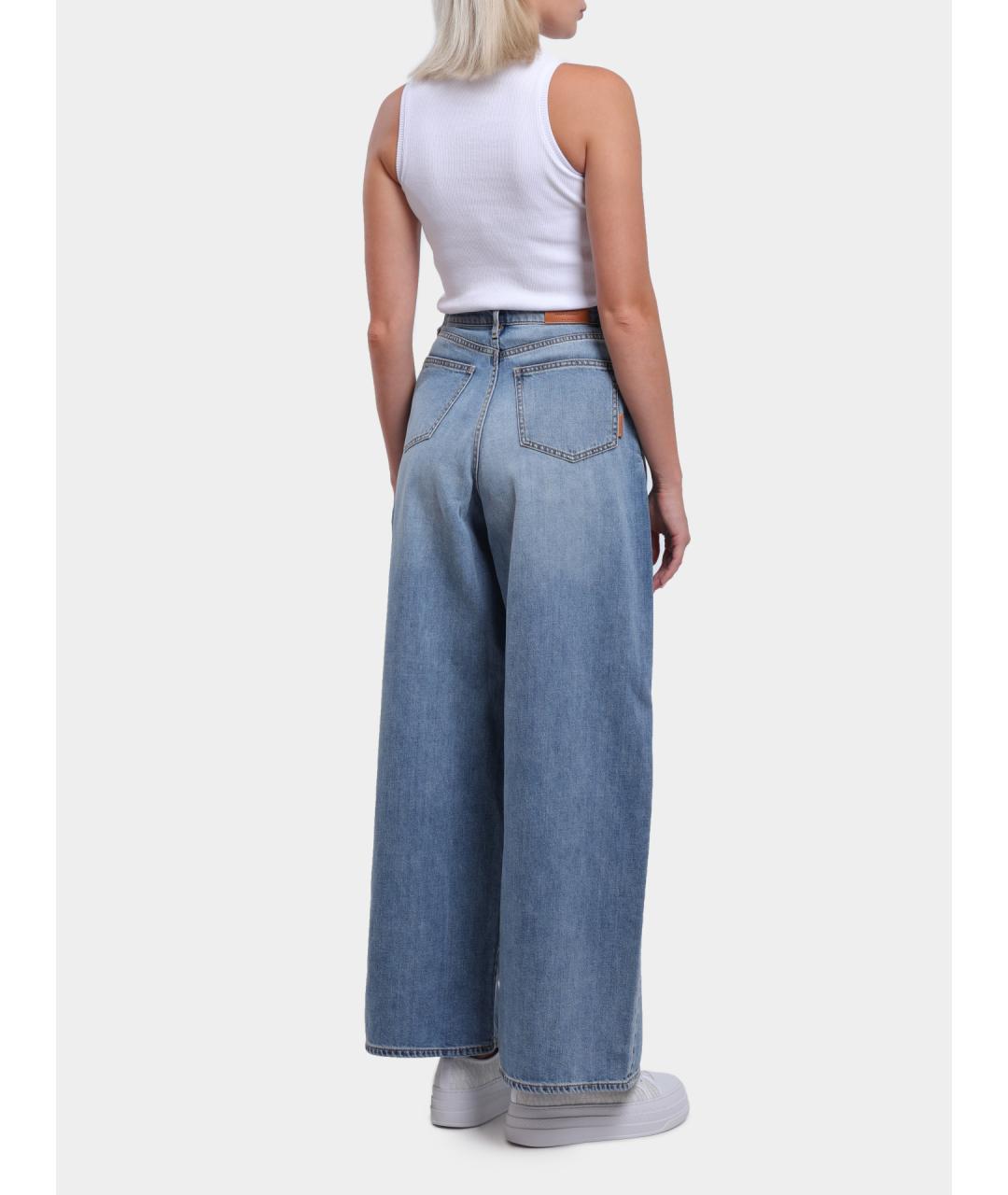 ARMANI EXCHANGE Синие хлопковые прямые джинсы, фото 6