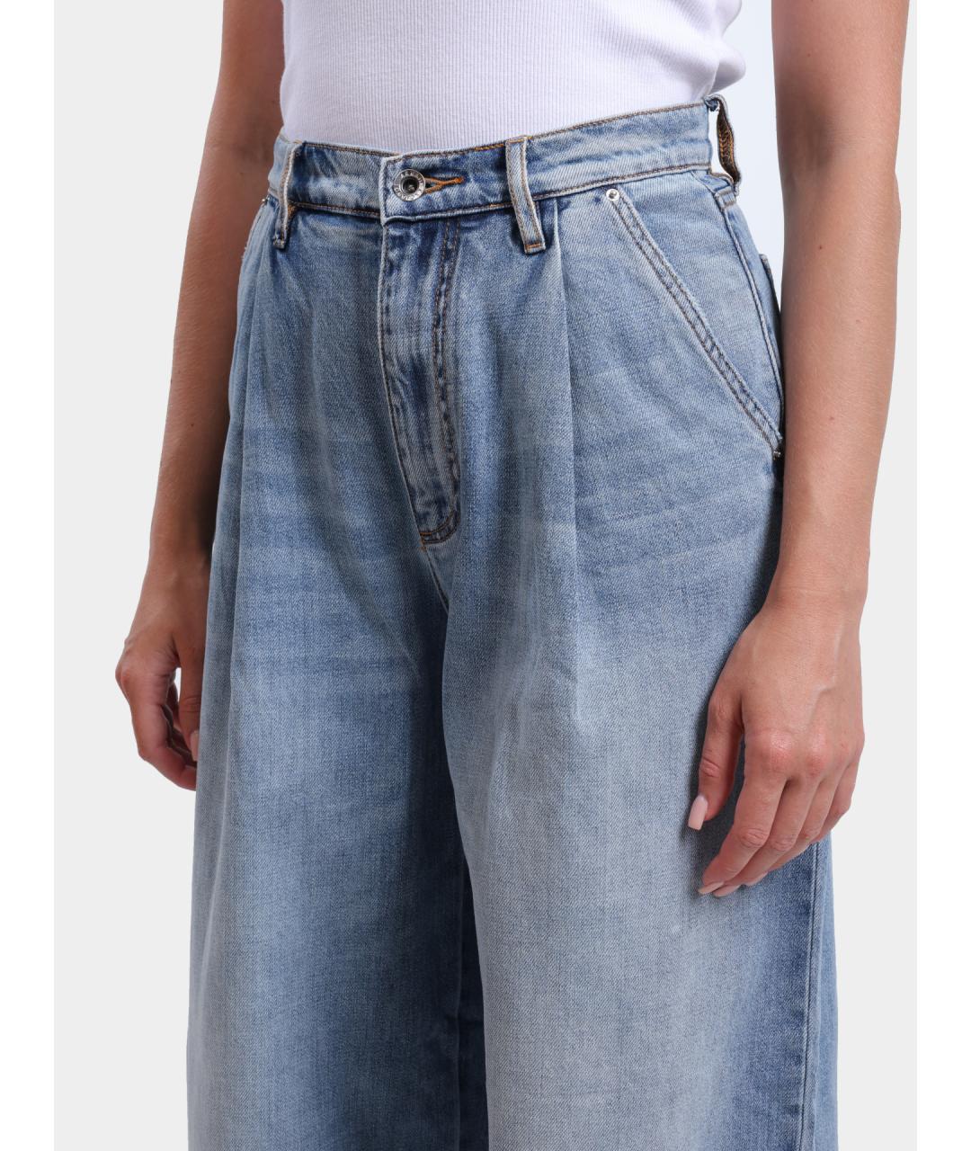 ARMANI EXCHANGE Синие хлопковые прямые джинсы, фото 4