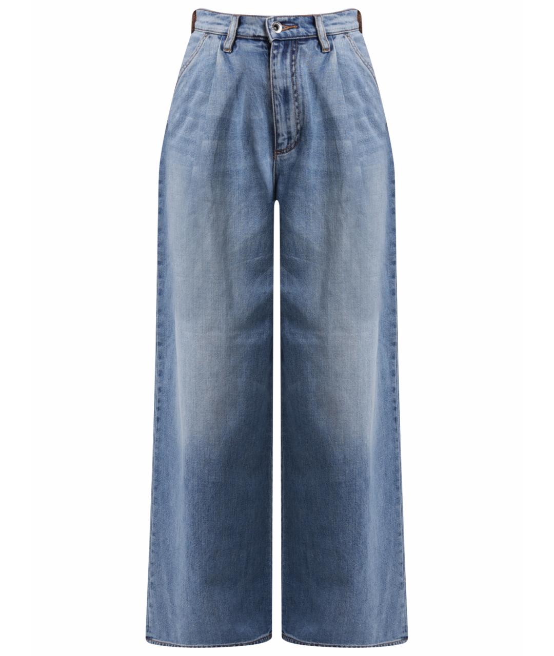 ARMANI EXCHANGE Синие хлопковые прямые джинсы, фото 1