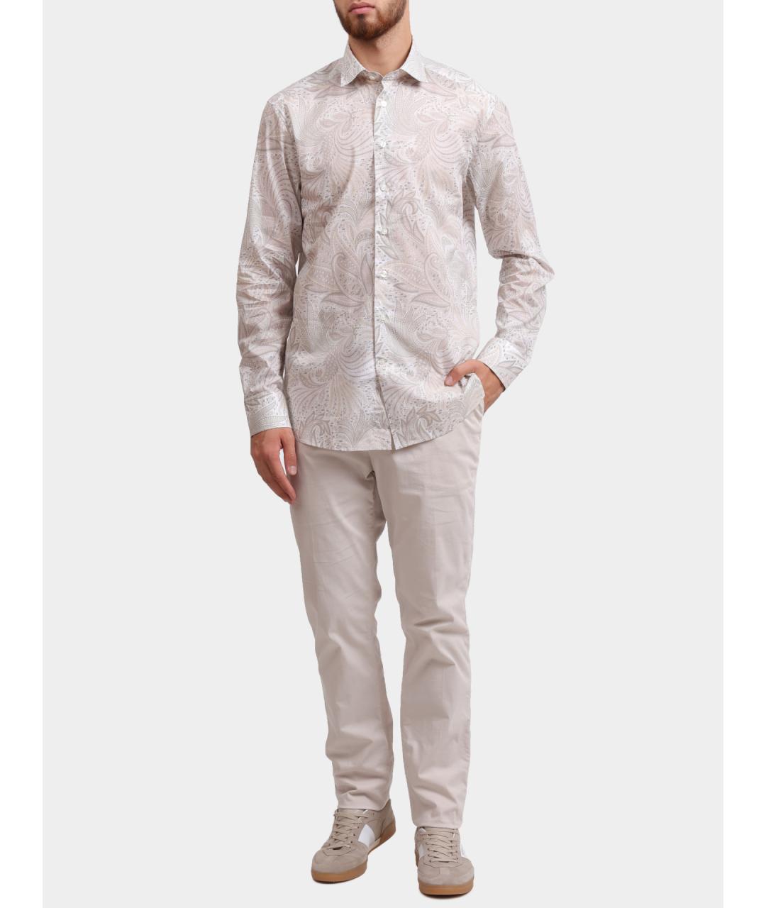 ETRO Белая хлопковая кэжуал рубашка, фото 2
