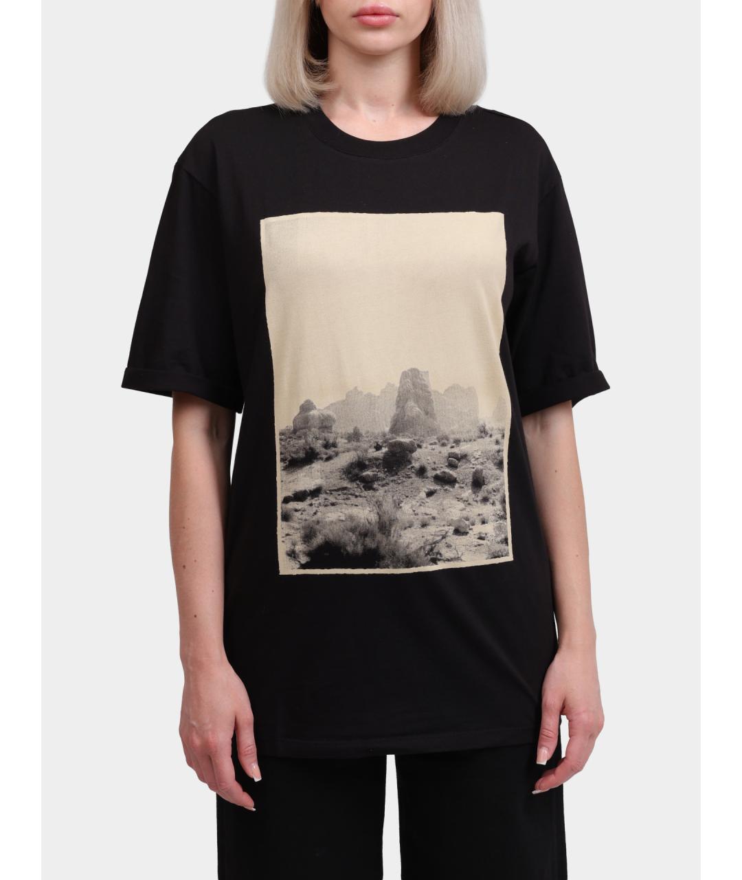 ARMANI EXCHANGE Черная хлопковая футболка, фото 5