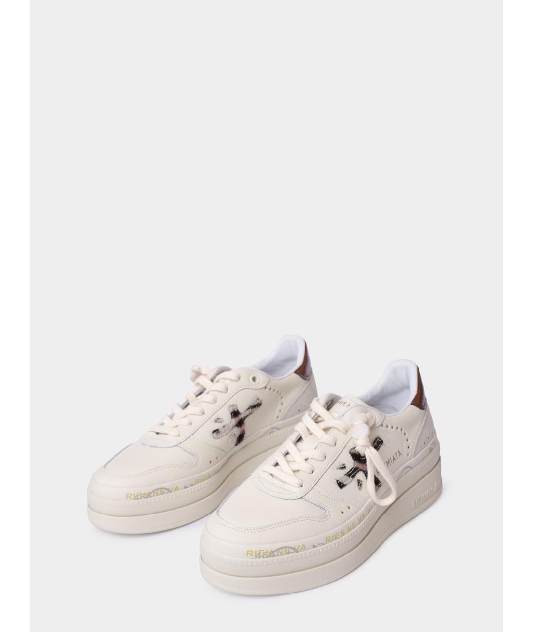 PREMIATA Белые кожаные кеды, фото 2