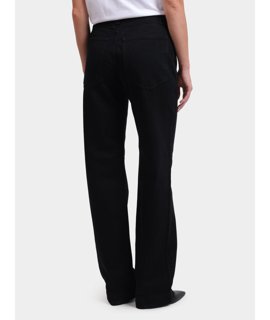 LIU JO Черные хлопковые прямые джинсы, фото 5