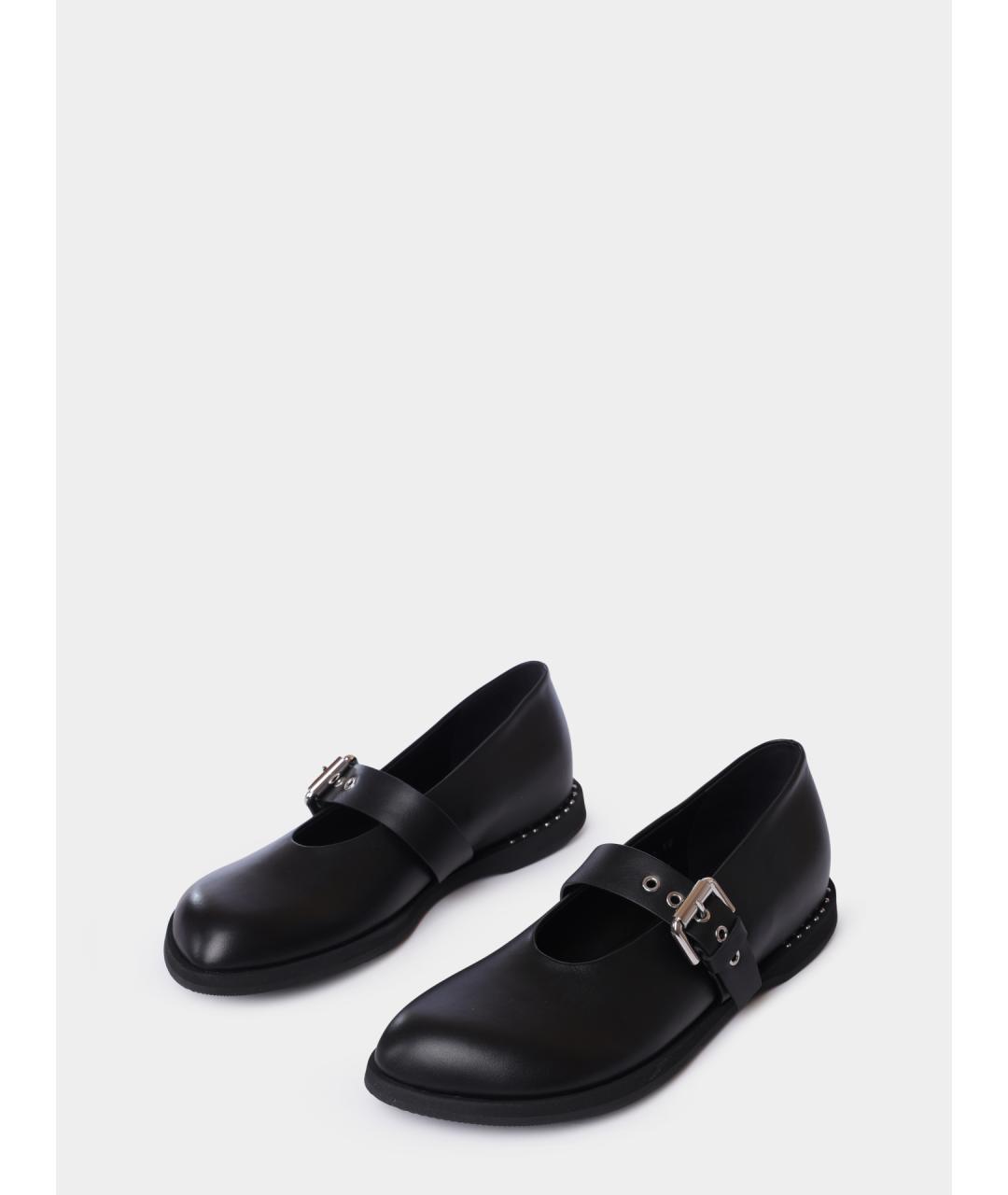 PREMIATA Черные кожаные балетки, фото 2