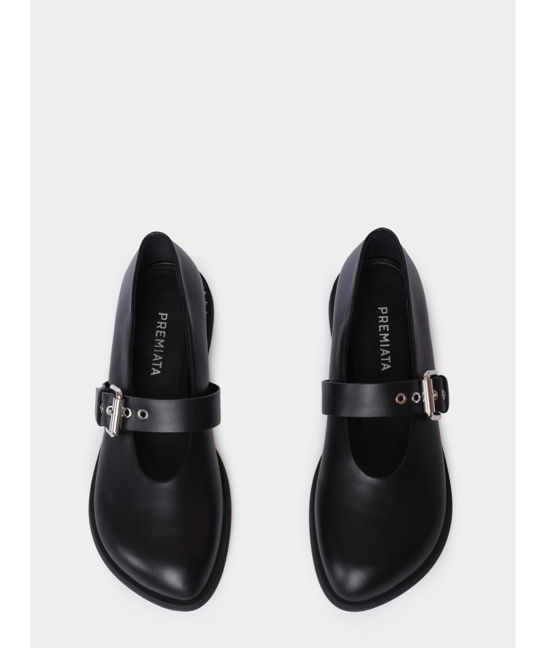 PREMIATA Черные кожаные балетки, фото 3