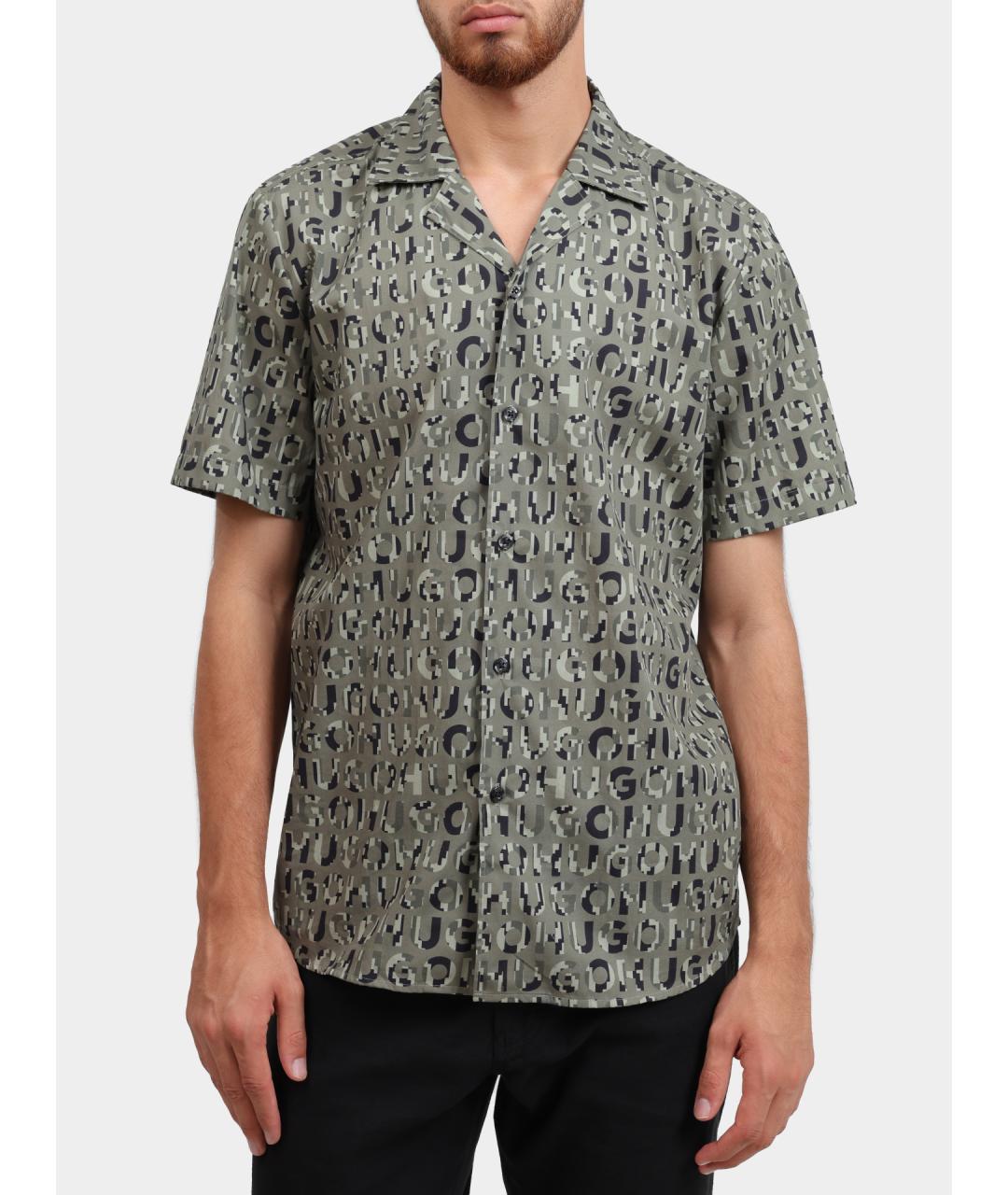 HUGO Мульти хлопковая кэжуал рубашка, фото 6