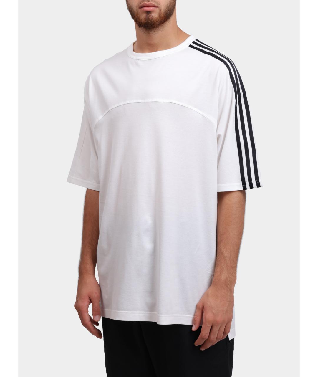 Y-3 Белая хлопковая футболка, фото 3