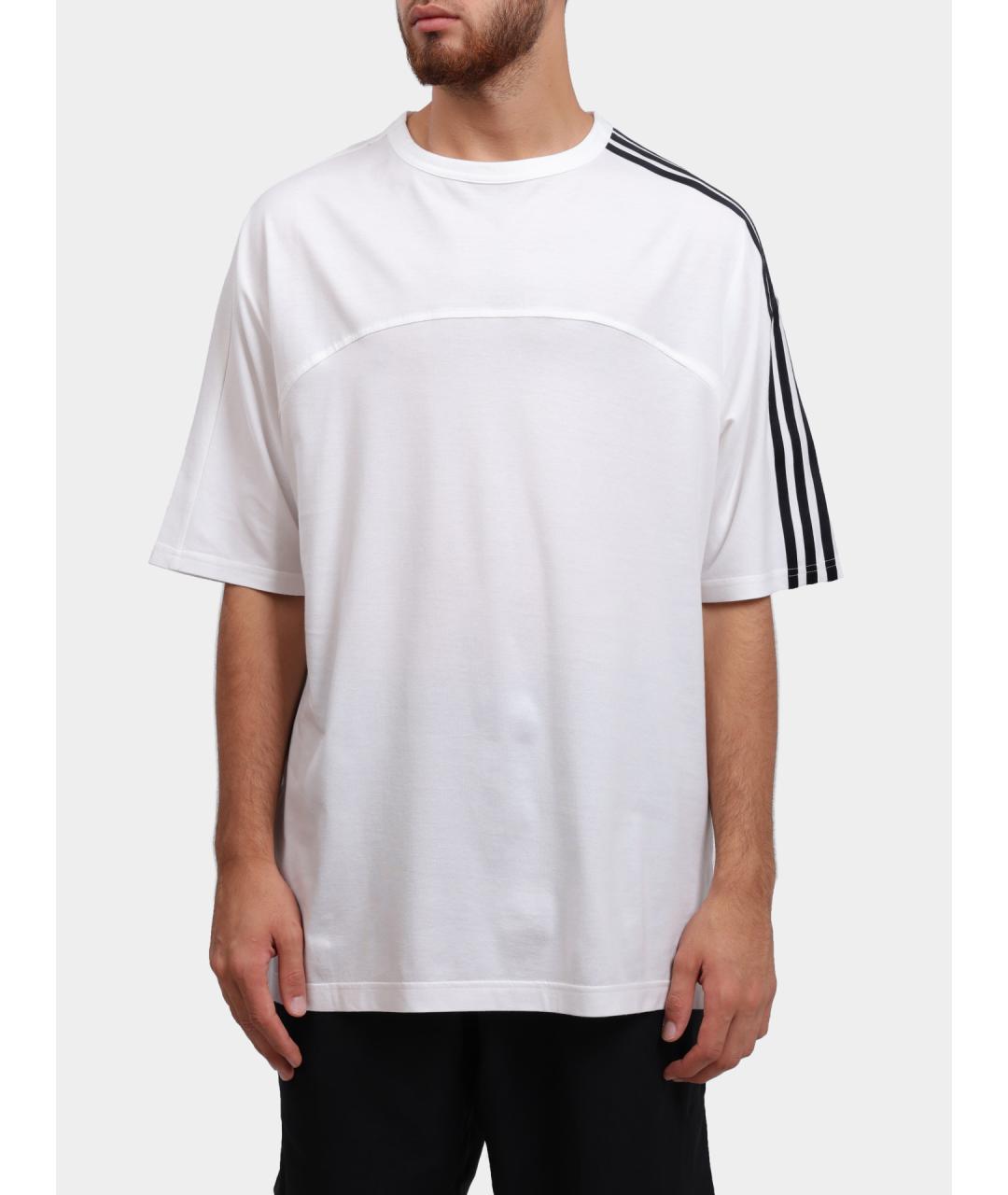 Y-3 Белая хлопковая футболка, фото 2