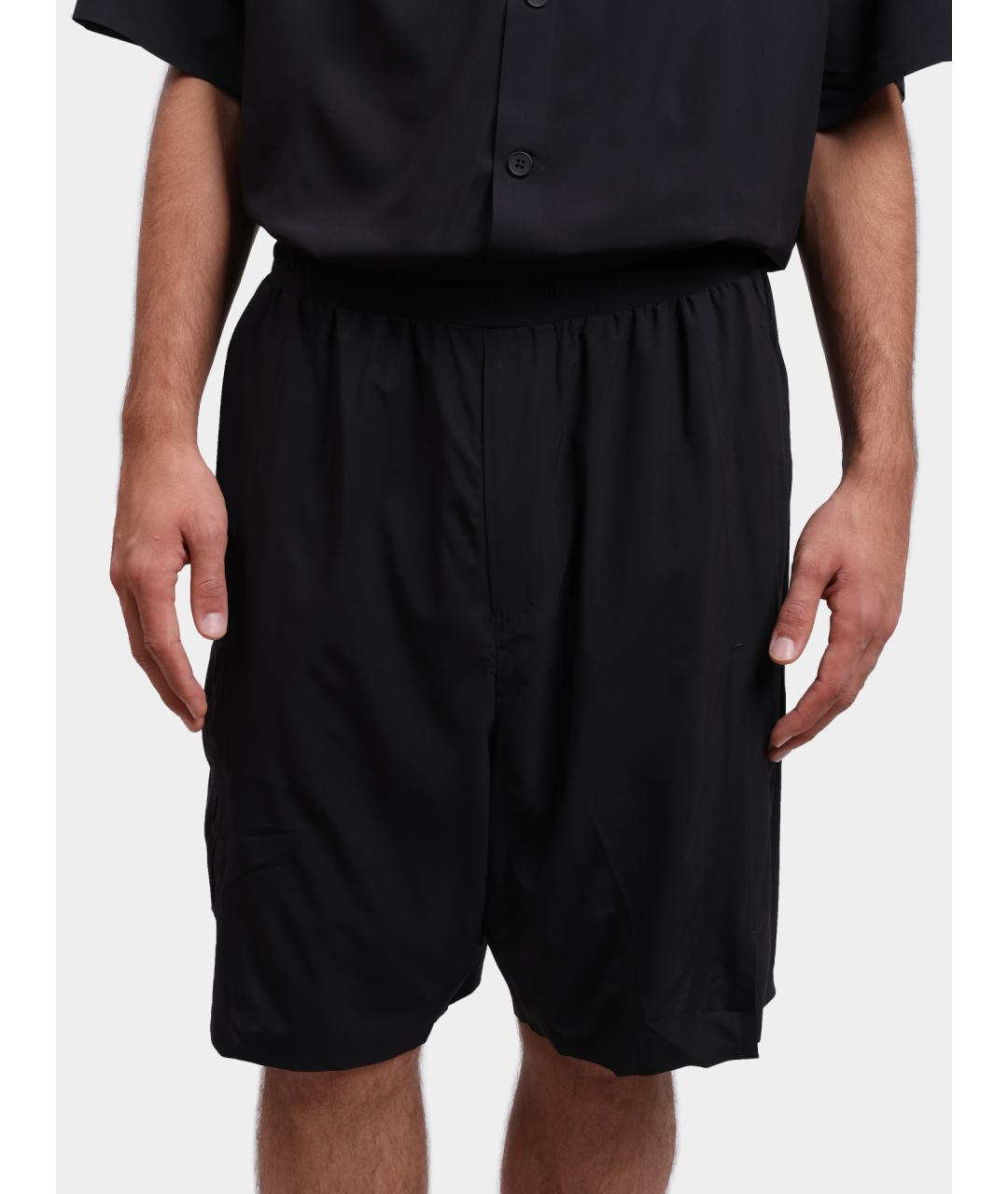 Y-3 Черные полиэстеровые шорты, фото 4