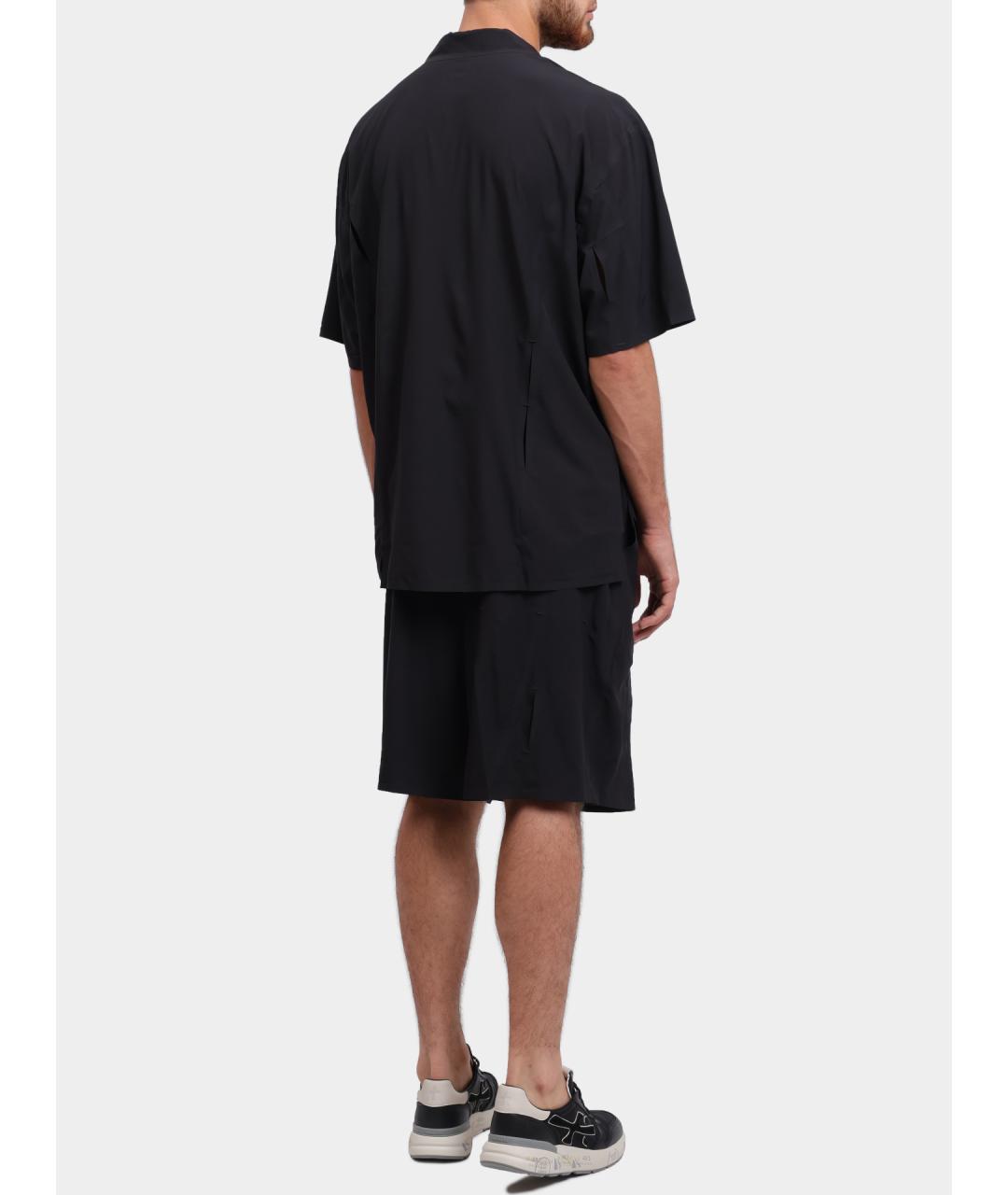 Y-3 Черные полиэстеровые шорты, фото 5