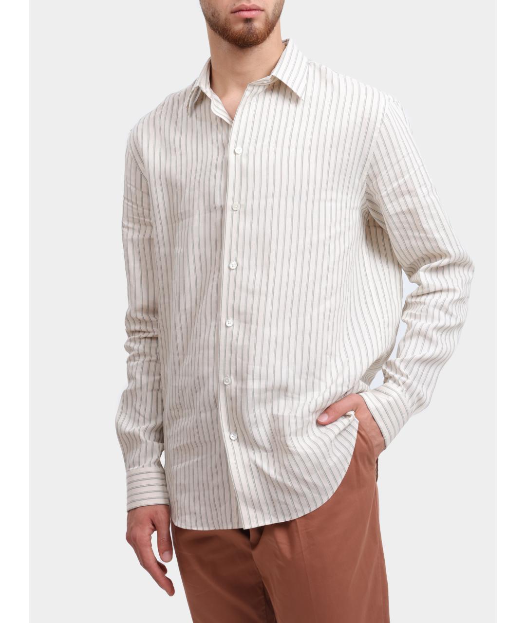 EMPORIO ARMANI Белая кэжуал рубашка, фото 3