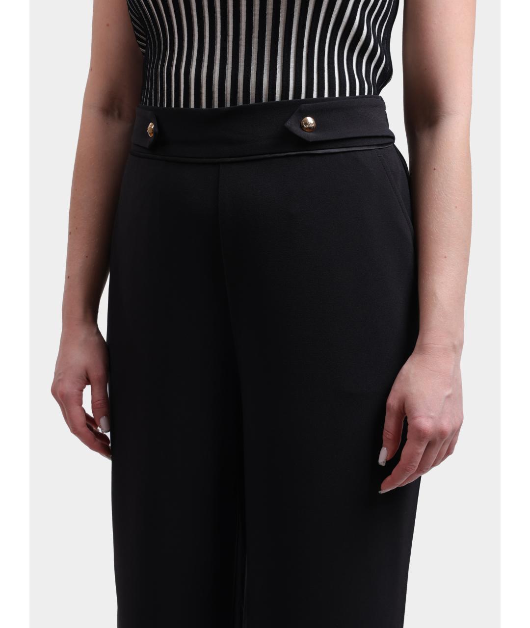 LIU JO Черные прямые брюки, фото 4
