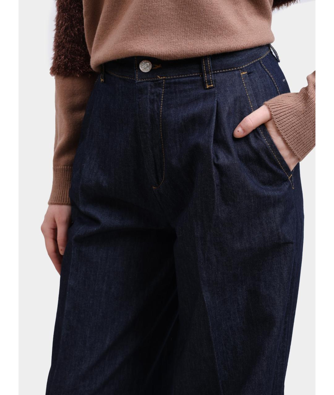 LIU JO Темно-синие прямые джинсы, фото 4