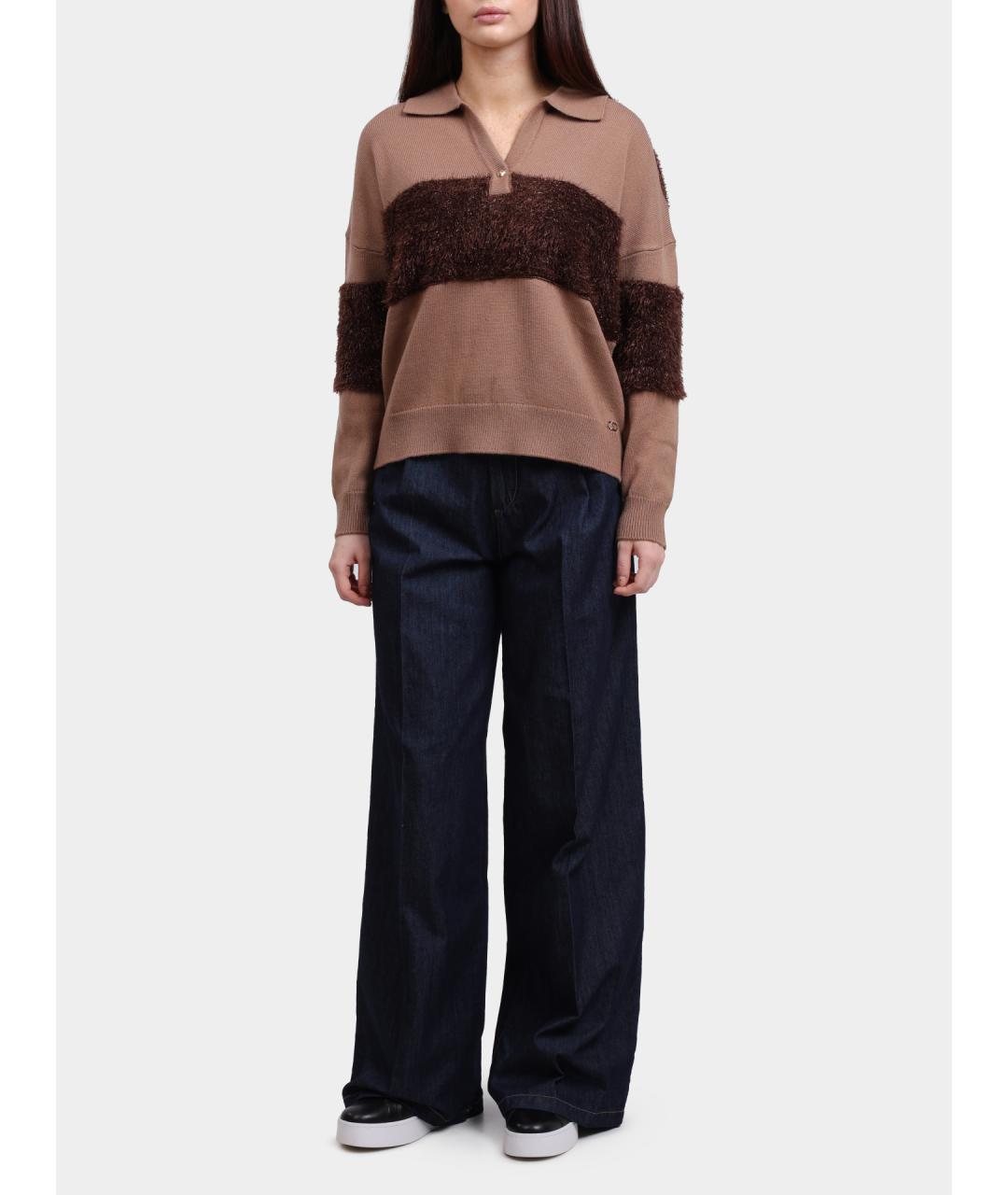 LIU JO Темно-синие прямые джинсы, фото 2