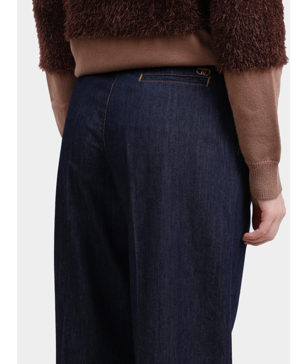 LIU JO Темно-синие прямые джинсы, фото 5