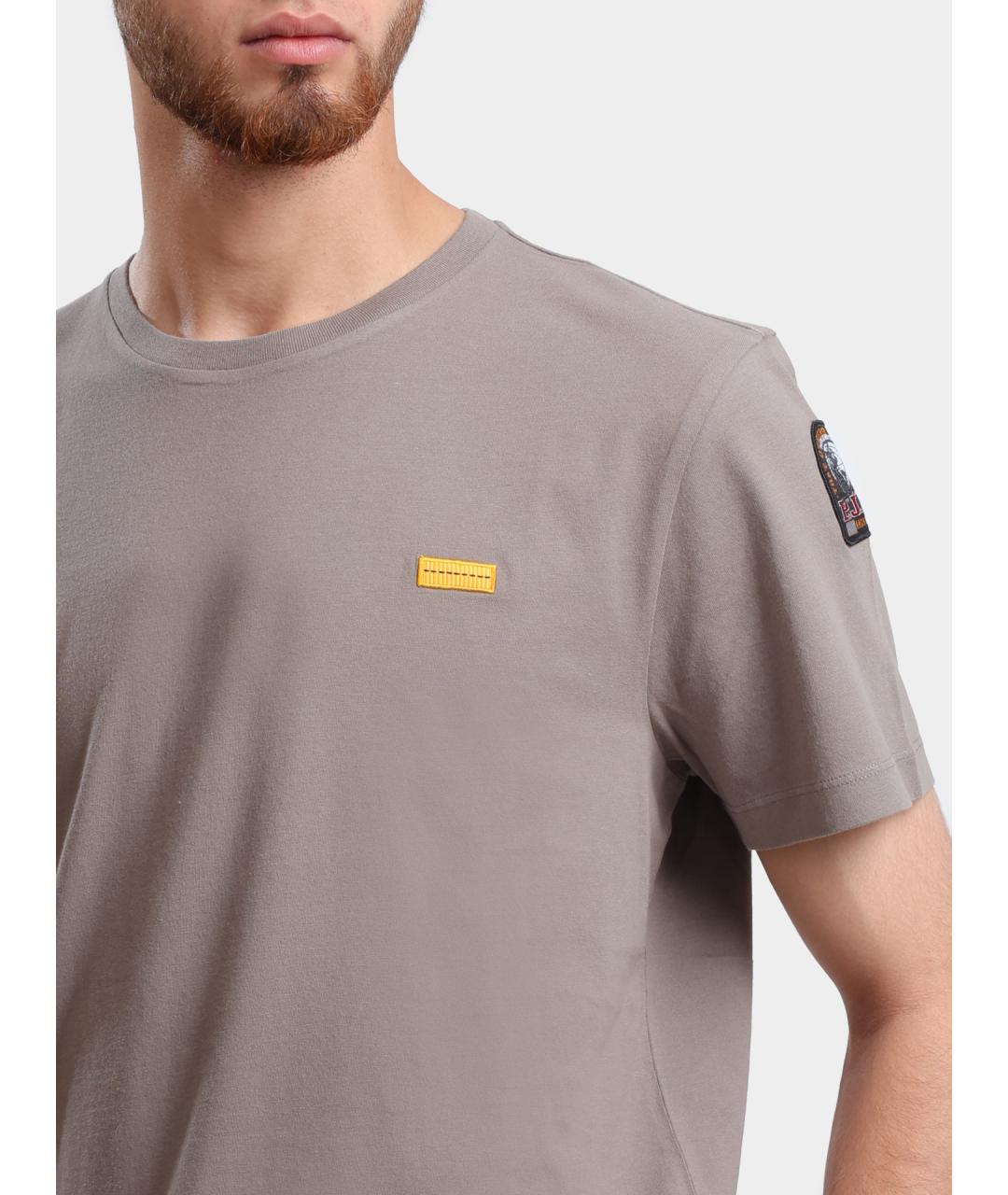 PARAJUMPERS Бежевая хлопковая футболка, фото 4