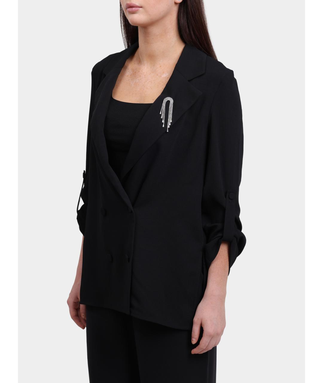 LIU JO Черный полиэстеровый жакет/пиджак, фото 3