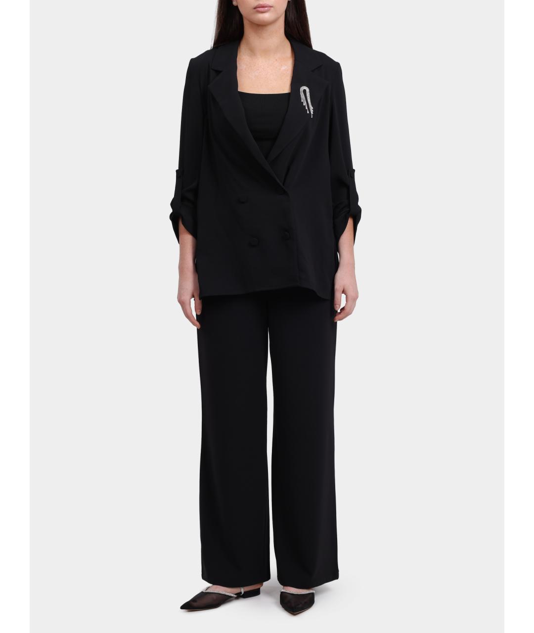 LIU JO Черный полиэстеровый жакет/пиджак, фото 2