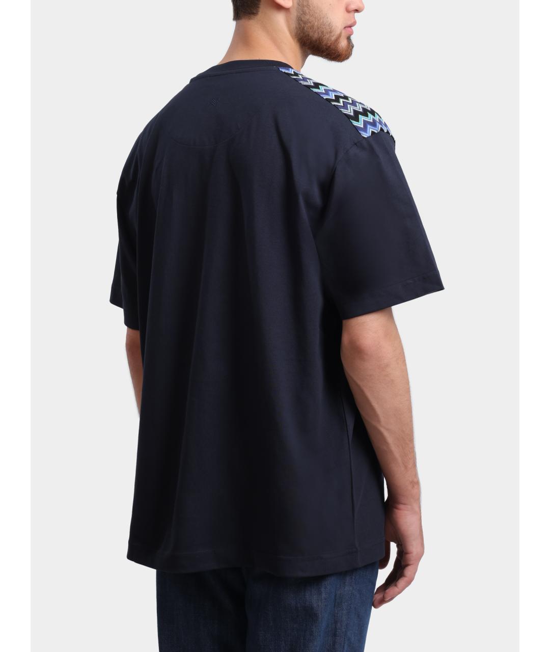MISSONI Синяя хлопковая футболка, фото 5