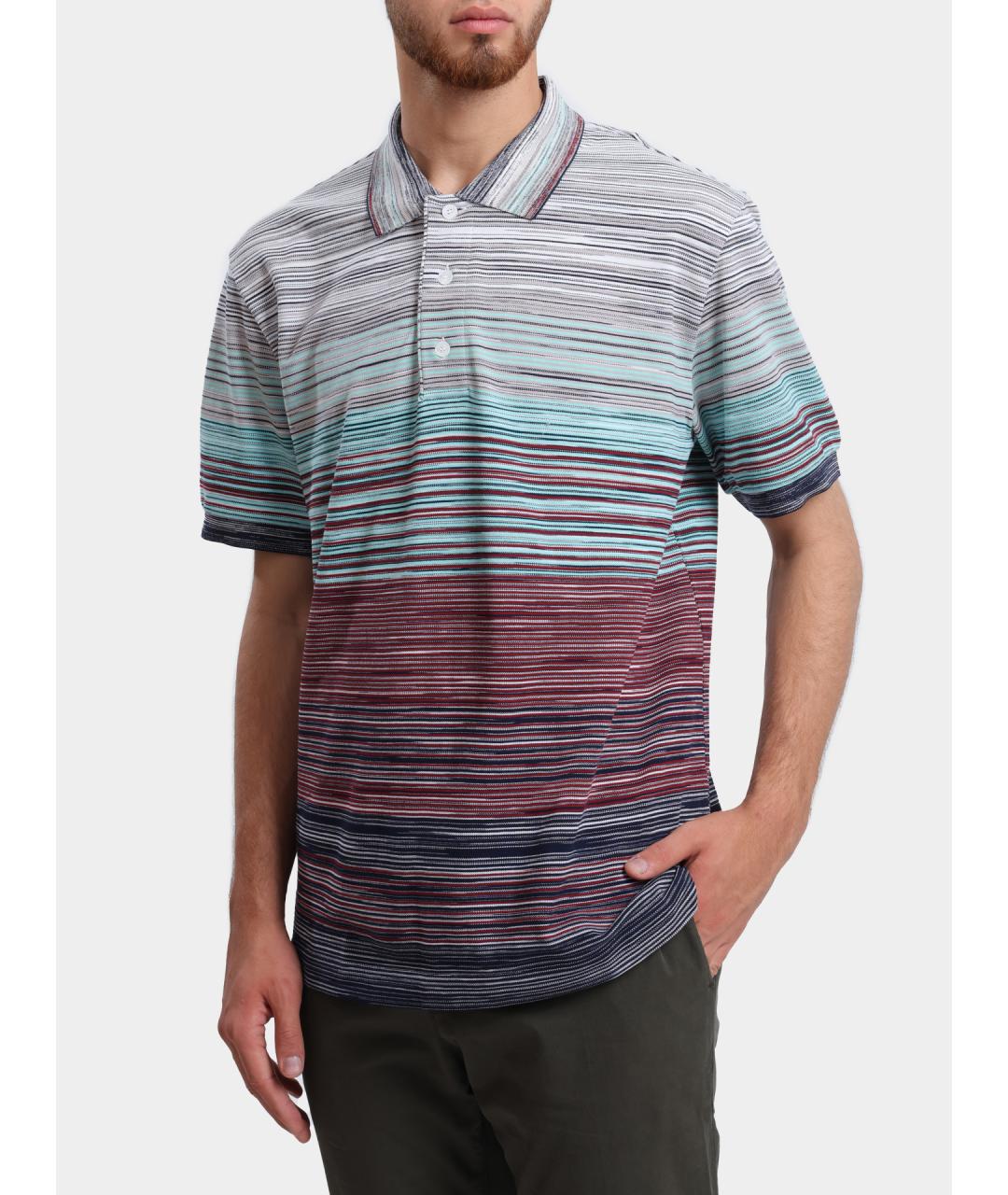 MISSONI Мульти хлопковое поло с коротким рукавом, фото 4