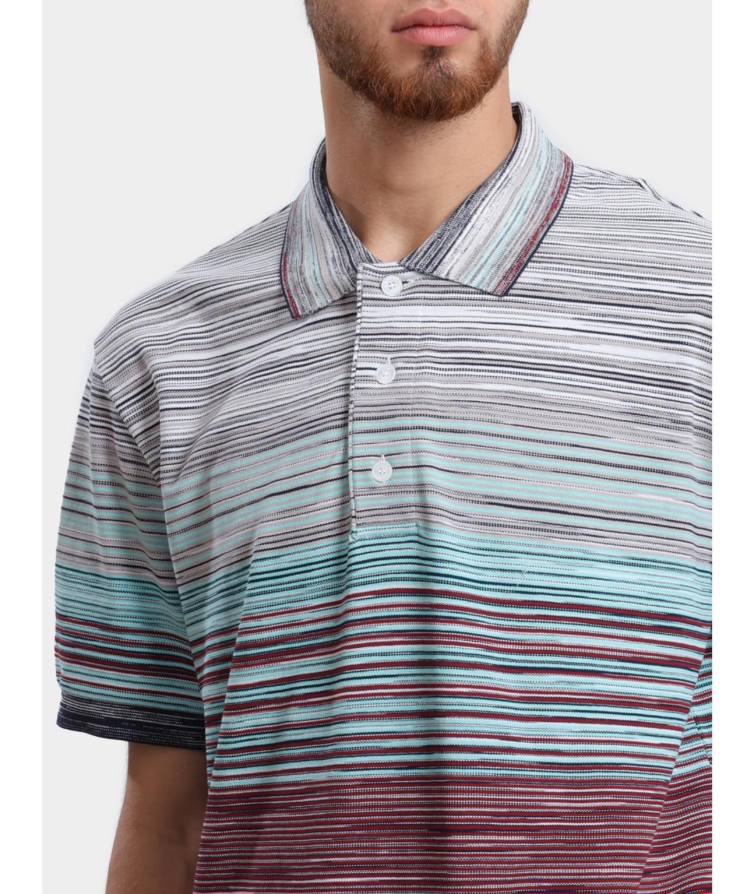 MISSONI Мульти хлопковое поло с коротким рукавом, фото 3