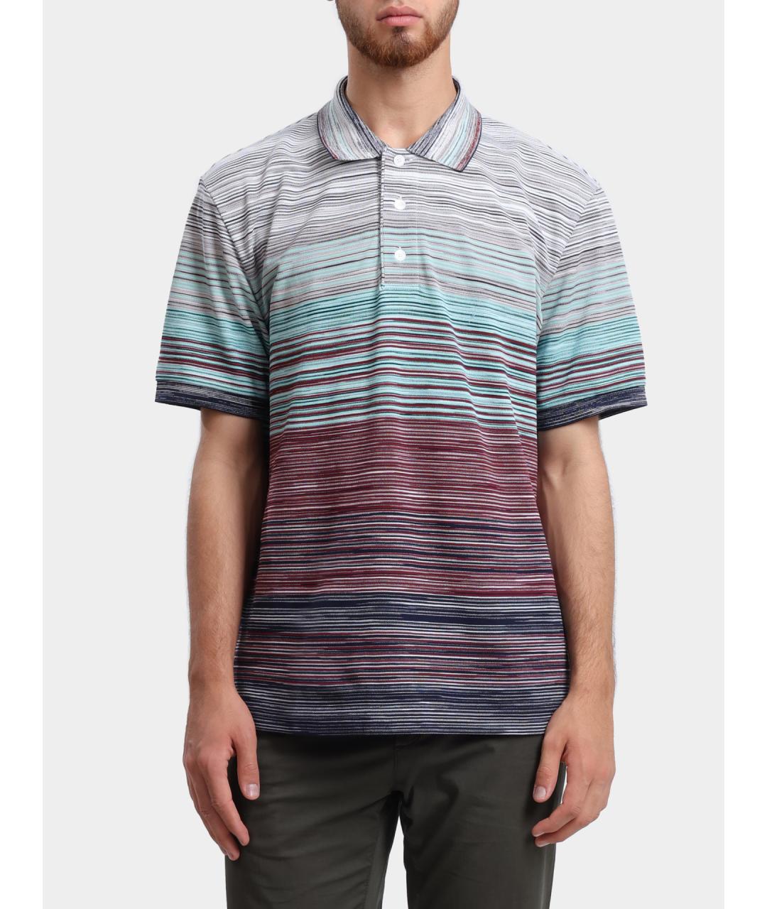MISSONI Мульти хлопковое поло с коротким рукавом, фото 2