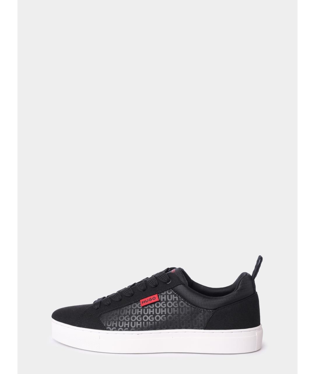 HUGO Черные низкие кроссовки / кеды, фото 6