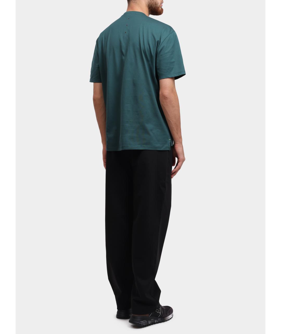 PREMIATA Зеленая хлопковая футболка, фото 4