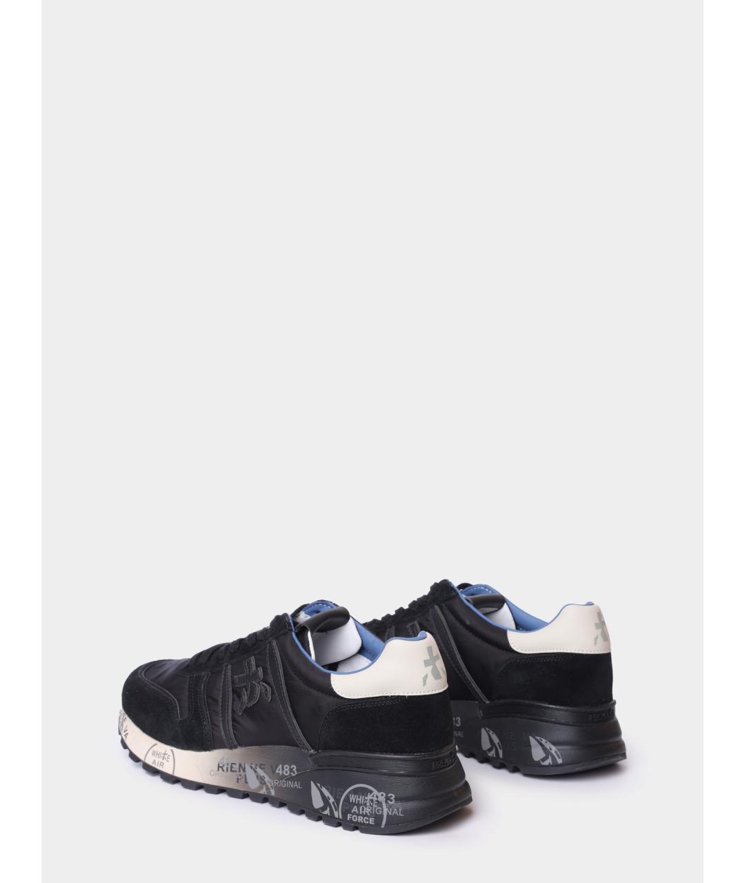 PREMIATA Черные текстильные высокие кроссовки / кеды, фото 5