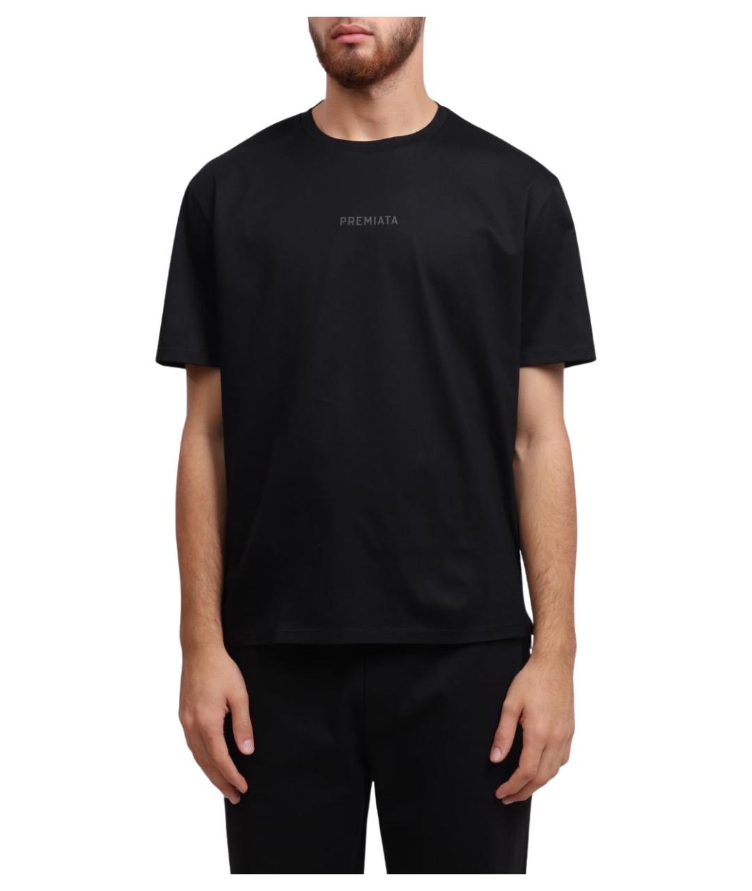 PREMIATA Черная хлопковая футболка, фото 1