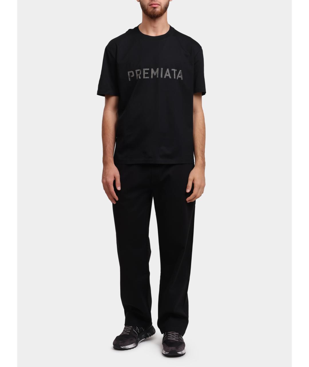 PREMIATA Черная хлопковая футболка, фото 2