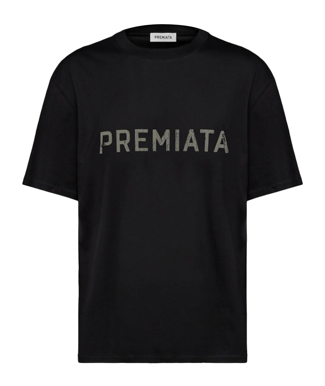 PREMIATA Черная хлопковая футболка, фото 1