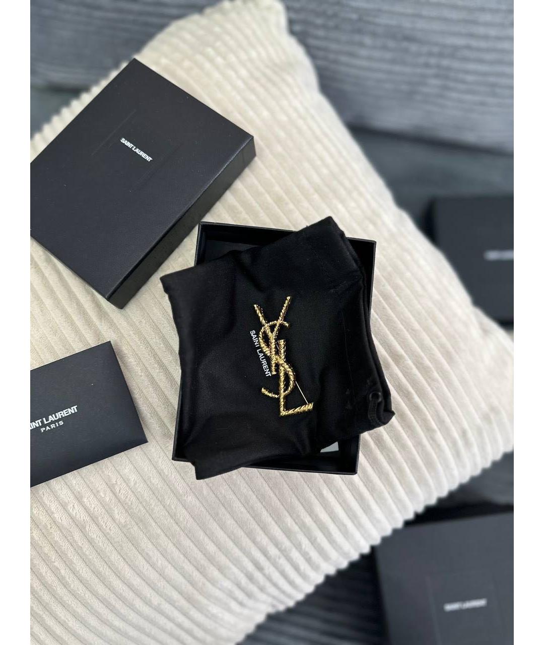 SAINT LAURENT Золотая металлическая булавка / брошь, фото 2