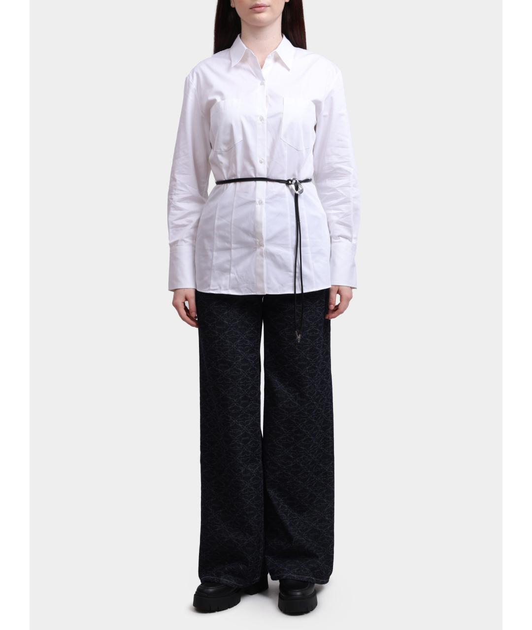 HUGO Белая хлопковая блузы, фото 2