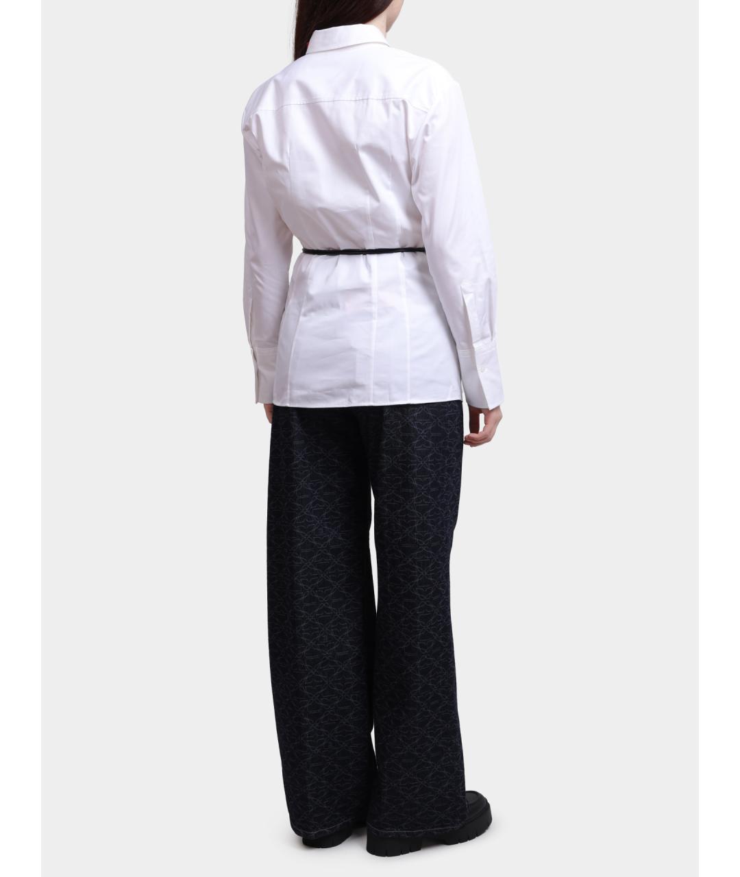 HUGO Белая хлопковая блузы, фото 4