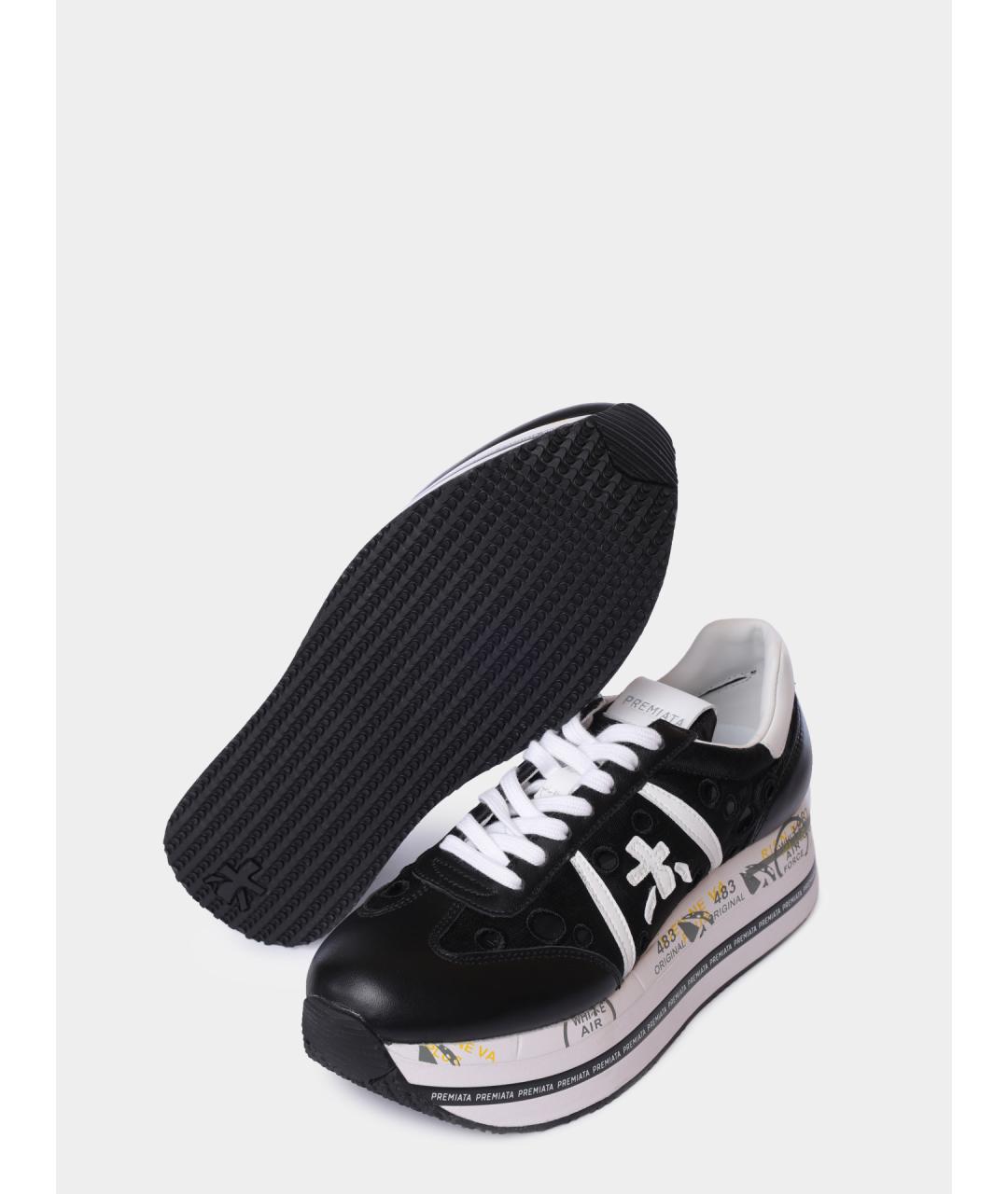 PREMIATA Черные текстильные кроссовки, фото 5