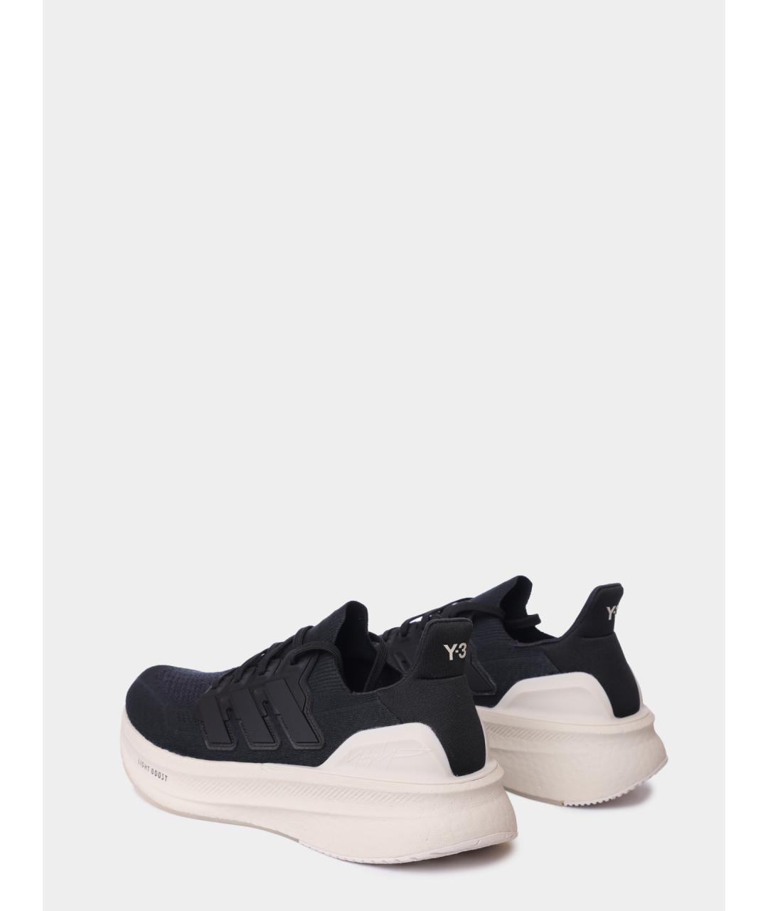 Y-3 Черные текстильные низкие кроссовки / кеды, фото 5