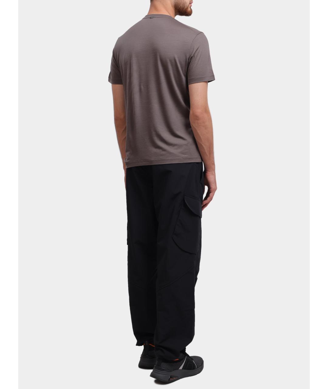 HERNO Коричневая футболка, фото 4