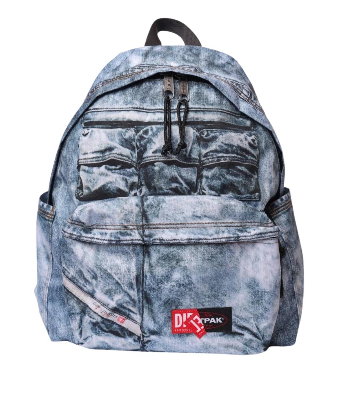 DIESEL Голубой тканевый рюкзак, фото 1