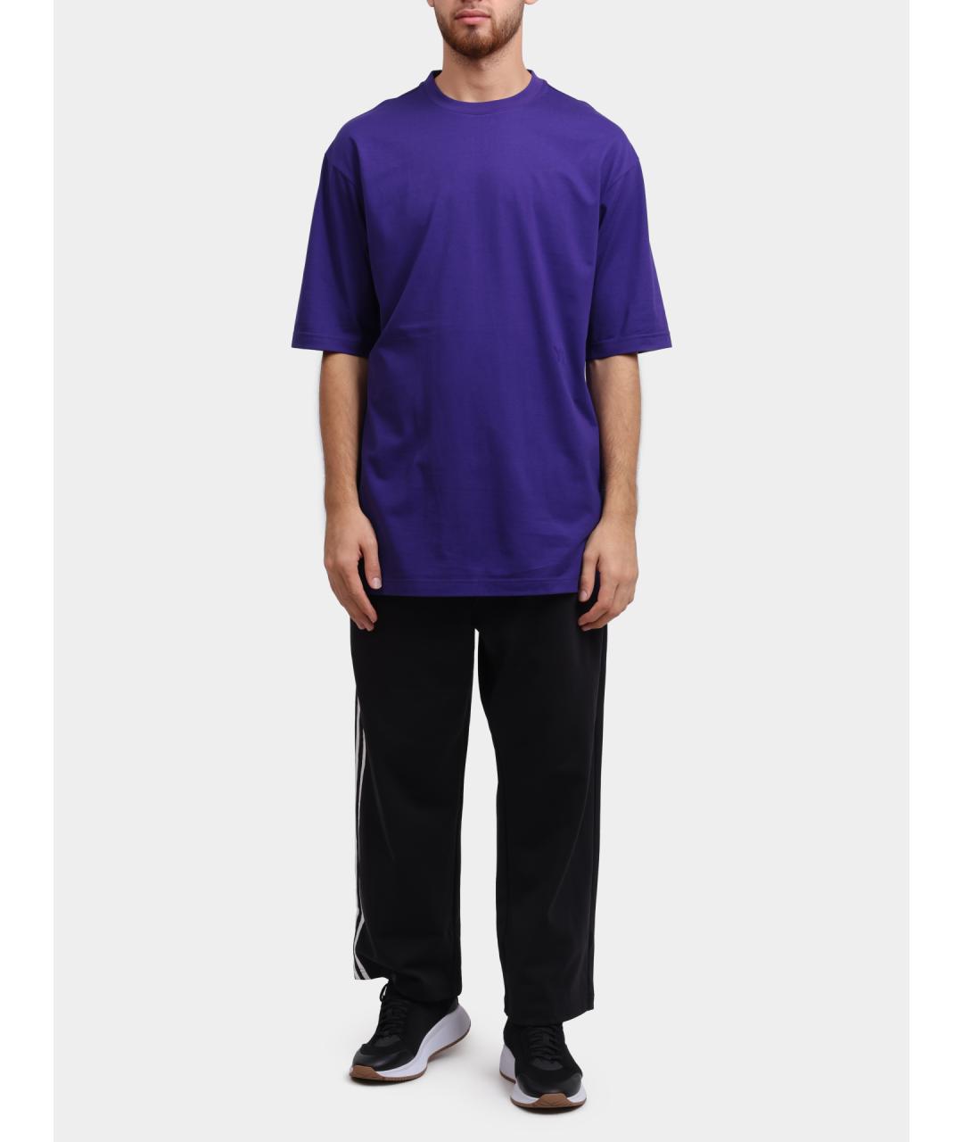 Y-3 Фиолетовая хлопковая футболка, фото 2