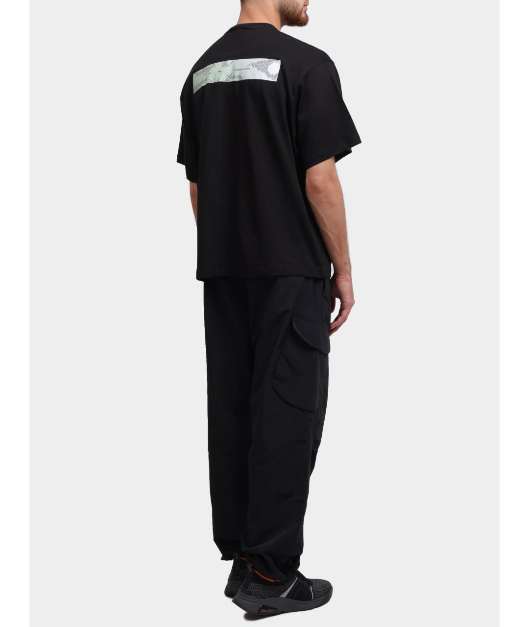 HERNO Черная хлопковая футболка, фото 4