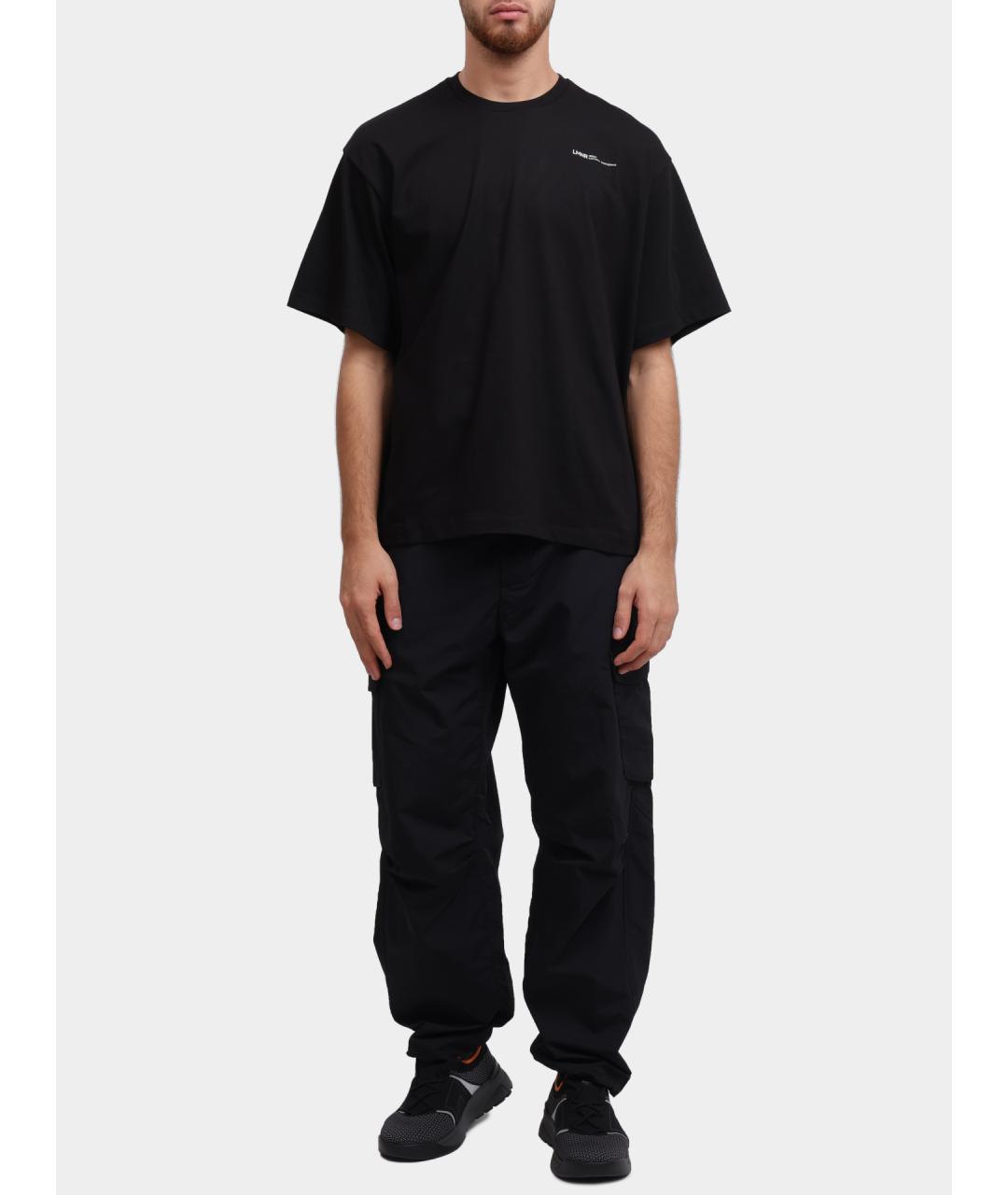 HERNO Черная хлопковая футболка, фото 2