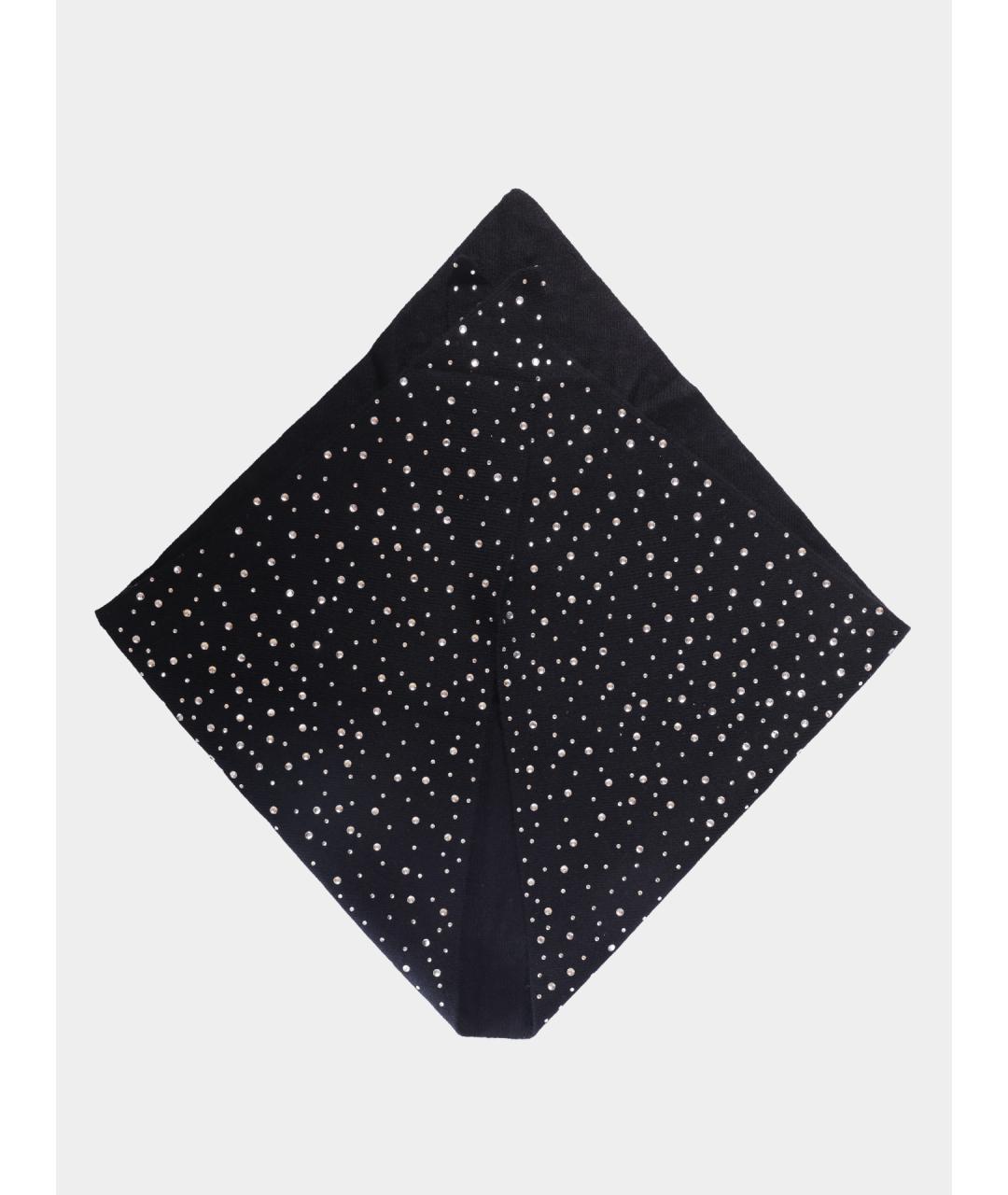 PINKO Черный шерстяной платок, фото 4
