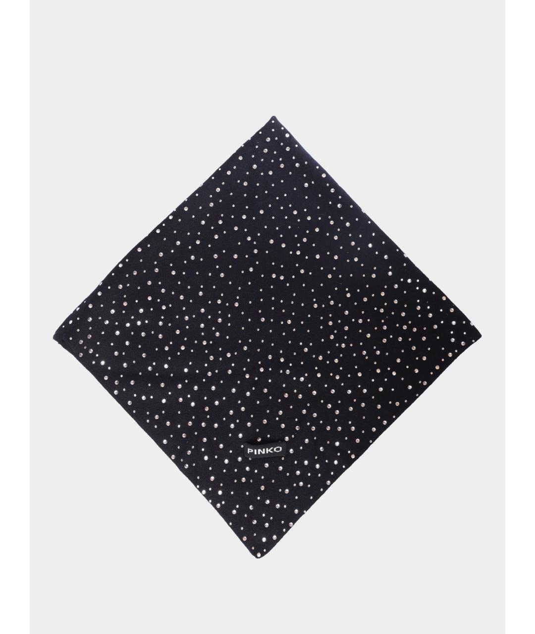 PINKO Черный шерстяной платок, фото 2