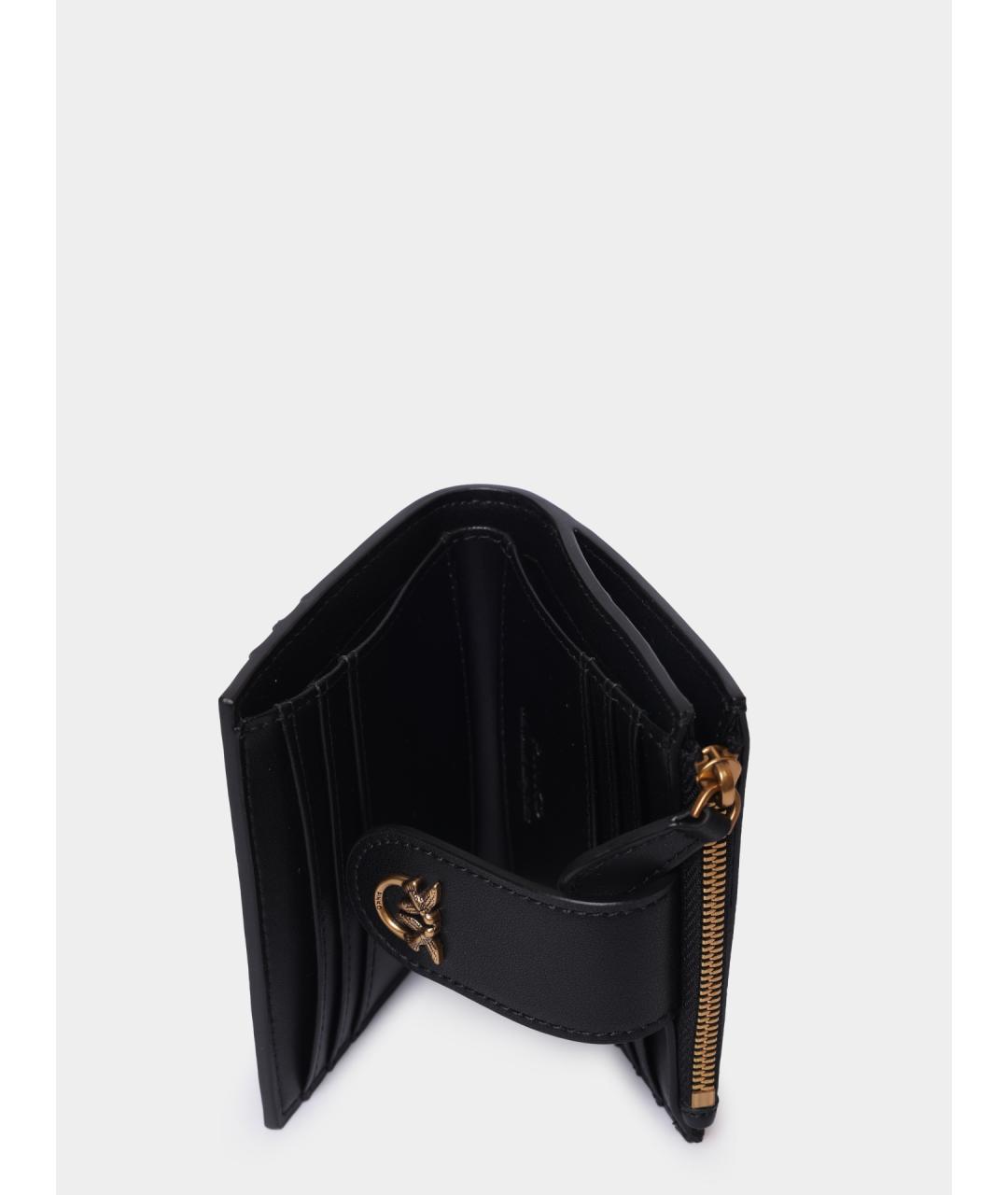 PINKO Черный кожаный кардхолдер, фото 4