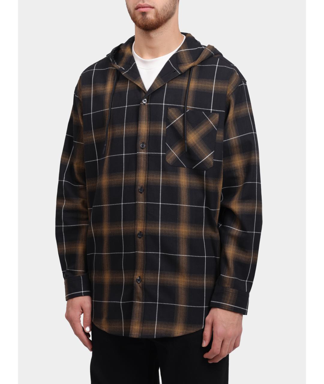 HUGO Коричневая кэжуал рубашка, фото 3